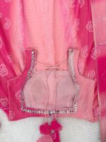 Multi Color Faux Georgette Digital Print With Real Mirror Work Anarkali Suit