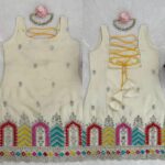 Off White Color Chinon Silk Fabric Sequence Work Sharara Set