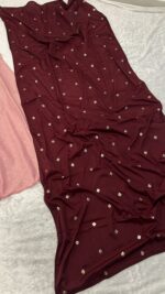 Peach Color Banarasi Silk Fabric Jari Work Lehenga