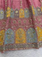 Pink Color Chinon Silk Fabric Sequence Work Anarkali Suit