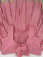 Pink Color Chinon Silk Fabric Sequence Work Anarkali Suit