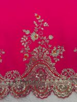 Pink Color Faux Georgette Fabric Sequence Work Sharara Set