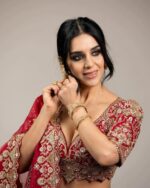 Red Color Malai Satin Fabric Sequence Work Bridal Lehenga