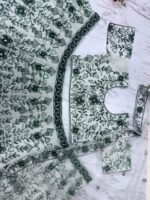 White Color Faux Georgette Fabric Sequence Work Lehenga