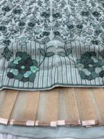 White Color Faux Georgette Fabric Sequence Work Lehenga