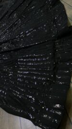 Black Color Georgette Fabric Sequence Work Lehenga