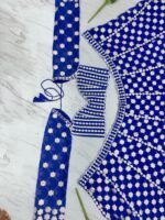 Blue Color Georgette Fabric Foil Mirror Work Sukhmani Gambhir Lehenga