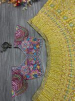 Haldi Special Yellow Color Kasturi Silk Fabric Sequence Work Lehenga