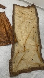 Orange Color Satin Silk Fabric Sequence Work Lehenga