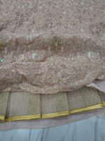 Peach Color Faux Georgette Fabric Sequence Work Lehenga