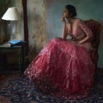 Pink Color Georgette Fabric Sequence Work Lehenga