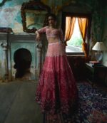 Pink Color Georgette Fabric Sequence Work Lehenga