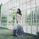 White Color Shaded Georgette Silk Fabric Sequence Work Lehenga