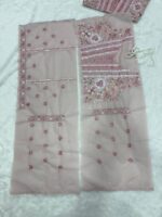 Baby Pink Color Faux Georgette Fabric Sequence With Coding Work Lehenga