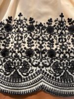 Beige Color Faux Georgette Fabric Thread Work Palazzo Suit