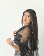 Black Color Georgette Fabric Sequence With Jari Work Lehenga