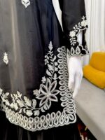 Black Color Natural Crepe Fabric Sequence Work Eid Special Palazzo Suit