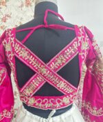 Dark Pink Color Two Tone Silk Fabric Sequence With Coding Work Lehenga