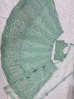 Ice Blue Color Soft Butterfly Net Fabric Sequence Work Lehenga