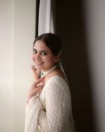 Off White Color Soft Georgette Fabric Sequence With Jari Work Anarkali Suit