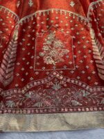Orange Color Krishma Silk Fabric Sequence Work Lehenga