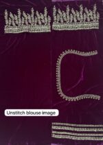 Rani Pink Color Velvet Fabric Sequence Work Lehenga