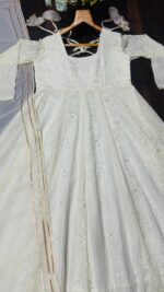 Special For Eid Off White Color Soft Georgette Fabric Sequence Work Suit