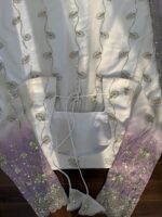 White Color Star Georgette Fabric Sequence Work Dual Shade Anarkali Suit