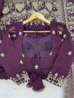 Wine Color Crunchy Silk Fabric Sequence Work Anarkali Suit
