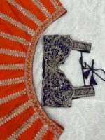 Fanta Color Silk Fabric Coding With Sequence Work Two Tone Lehenga