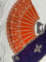 Fanta Color Silk Fabric Coding With Sequence Work Two Tone Lehenga