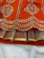 Fanta Color Silk Fabric Coding With Sequence Work Two Tone Lehenga