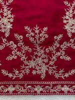 Maroon Color Faux Georgette Fabric Sequence Work Palazzo Suit