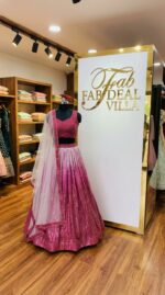 Pink Color Satin Silk Fabric Sequence Work Lehenga