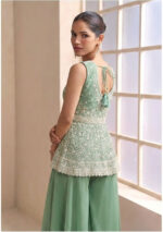 Pista Color Star Georgette Fabric Sequence Work Eid Special Suit