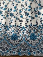 White Color Faux Georgette Fabric Thread With Sequence Work Anarkali Suit