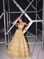 Yellow Color Soft Butterfly Net Fabric Sequence Work Lehenga