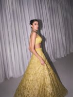 Yellow Color Soft Butterfly Net Fabric Sequence Work Lehenga