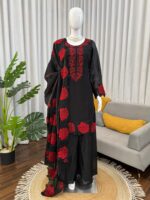 Black Color Fendi Silk Fabric Thread Work Palazzo Suit