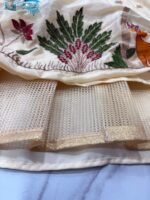 Cream Color Chinon Silk Fabric Sequence Work Lehenga