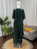 Green Color Natural Crepe Fabric Sequence With Pearl Work Farshi Style Palazzo Suit