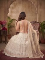 Off White Color Georgette Fabric Sequence Work Kareena Kapoor Lehenga