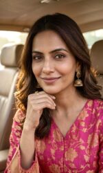 Pink Color Banarasi Silk Jacquard Fabric Jump Suit