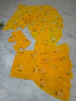 Yellow Color Georgette Fabric Print With Picho Work Lehenga Saree