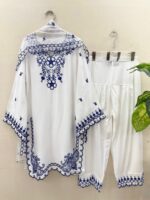 White Color Mul Chanderi Fabric Sequence Work Farshi Style Suit