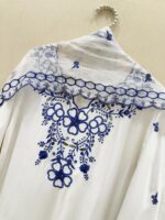 White Color Mul Chanderi Fabric Sequence Work Farshi Style Suit