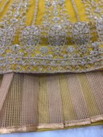 Yellow Color Soft Butterfly Net Fabric Sequence Work Lehenga