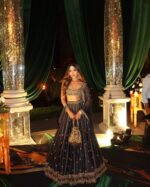 Black Color Crepe Silk Fabric Sequence With Embroidery Work Lehenga