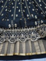 Black Color Crepe Silk Fabric Sequence With Embroidery Work Lehenga