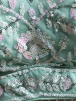 Blue Color Soft Net Fabric Thread With Multiple Sequence Work Lehenga